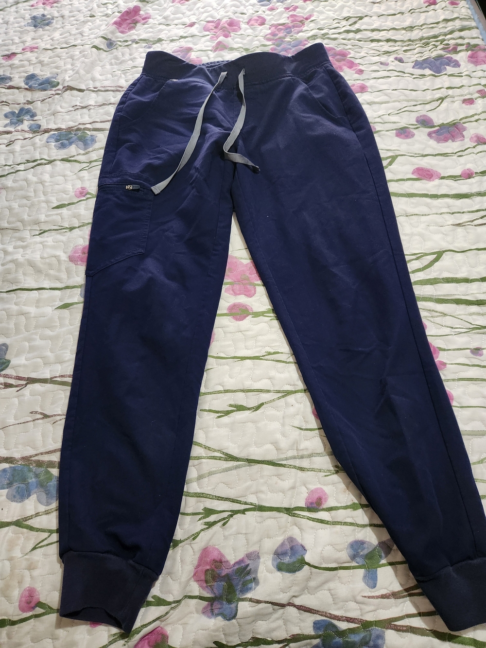 Figs Zamora Dark Navy Drawstring Joggers Pants